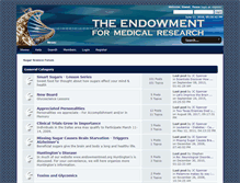 Tablet Screenshot of forum.endowmentmed.org